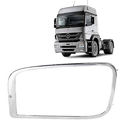Aro do farol LE Mercedes Axor cromado