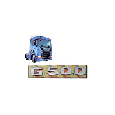 Letreiro Scania G 500 NTG 2019 2020 2021 Cromado