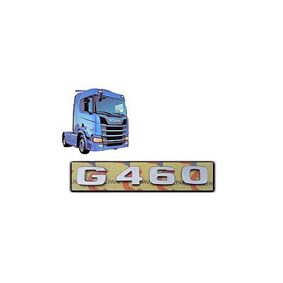Letreiro Scania G 460 NTG após 2019 Cromado
