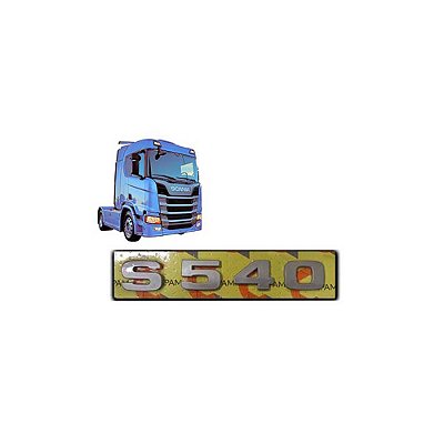 Letreiro Scania S 540 NTG 2019 2020 2021