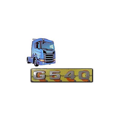 Letreiro Scania G 540 NTG 2019 2020 2021