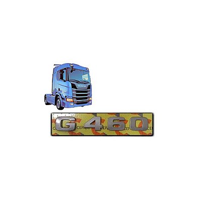 Letreiro Scania G 460 NTG 2019 2020 2021