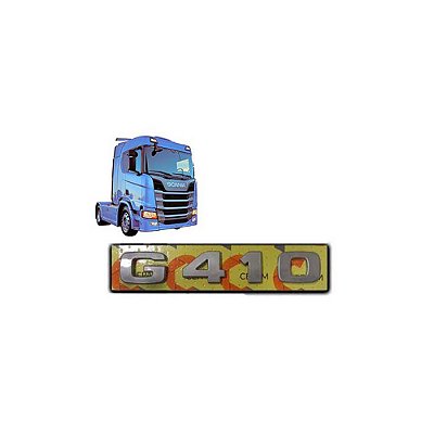 Letreiro Scania G 410 NTG 2019 2020 2021
