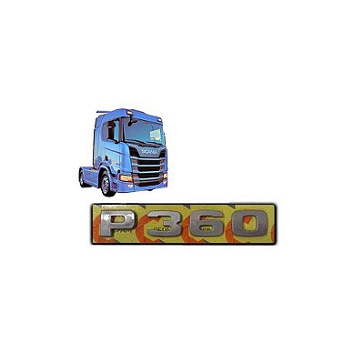 Letreiro Scania P 360 NTG 2019 2020 2021