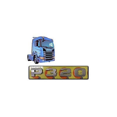 Letreiro Scania P 320 NTG 2019 2020 2021