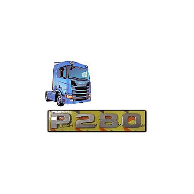 Letreiro Scania P 280 NTG após 2019