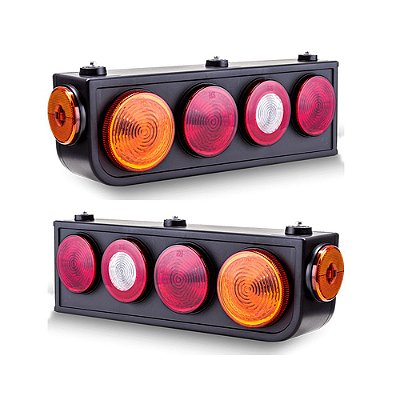 Par Lanterna Traseira Carreta Universal S Aba