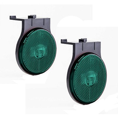 Lanterna Lateral Carreta Randon Bivolt Verde Led - 2 un
