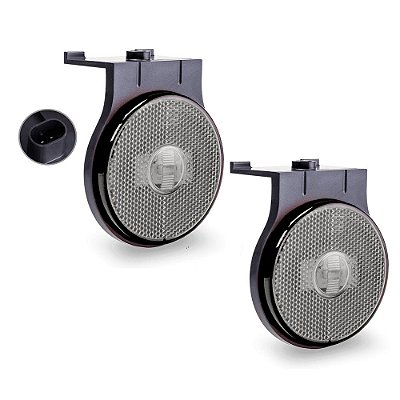 Lanterna Lateral Carreta Randon Bivolt Cristal Led - 2 un