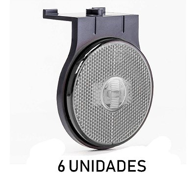 Lanterna Lateral Carreta Randon Noma Bivolt Crist 3 Led 6 un