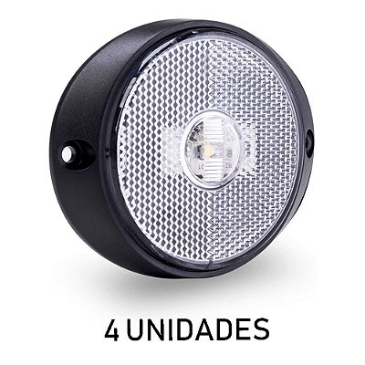 Lanterna Peito da Carreta Randon Bivolt Cristal Led - 4 un.