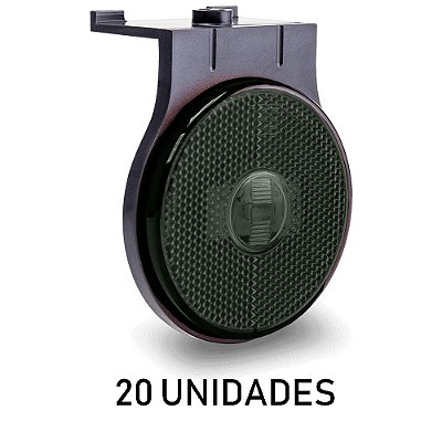 Lanterna Lateral Carreta Randon Bivolt Fumê Led - 20 un