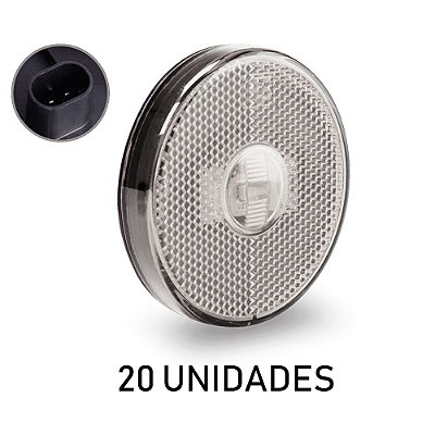 Lanterna Lateral Carreta Randon Bivolt Cristal Led- 20 un