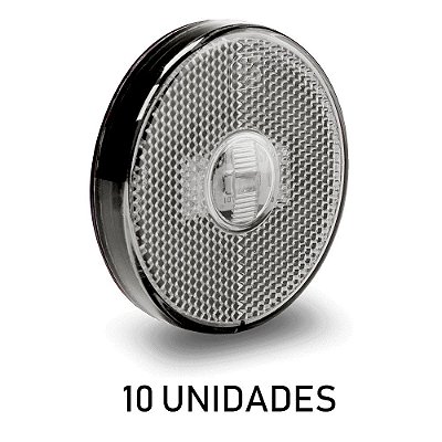 Lanterna Lateral Carreta Randon Bivolt Cristal Led - 10 un