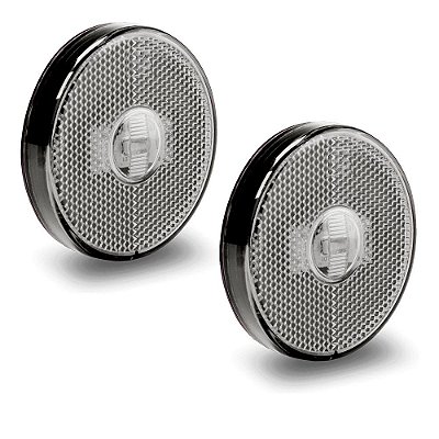 2 Lanterna Lateral Carreta Randon Bivolt Cristal Led
