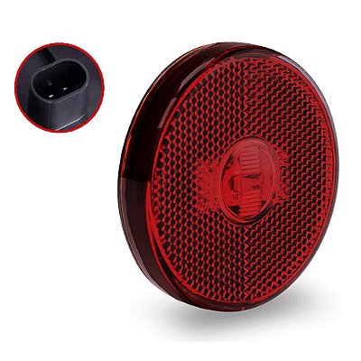 Lanterna Lateral Carreta Randon Noma Bivolt Vermelha Led