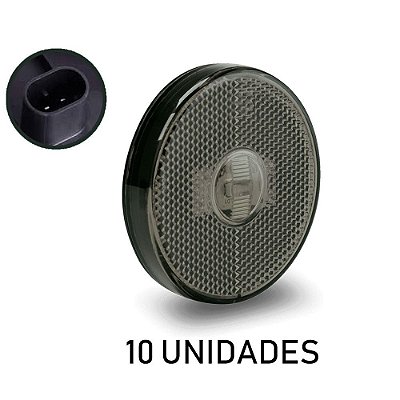 Lanterna Lateral Carreta Randon Bivolt Fumê Led - 10 un