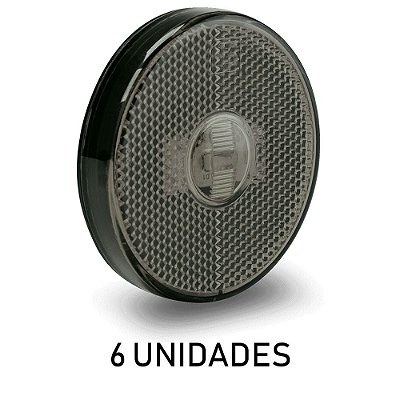 Lanterna Lateral Carreta Randon Noma Bivolt Fumê 6 un