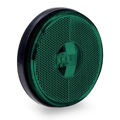 Lanterna Lateral Carreta Randon Bivolt Verde 3 Leds