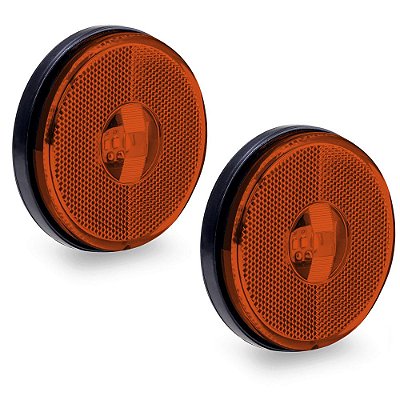 Lanterna Lateral Carreta Randon Bivolt Âmbar 3 Leds - 2 un