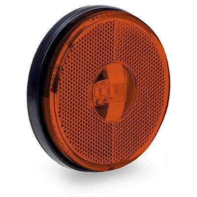 Lanterna Lateral Carreta Randon Bivolt Âmbar 3 Leds