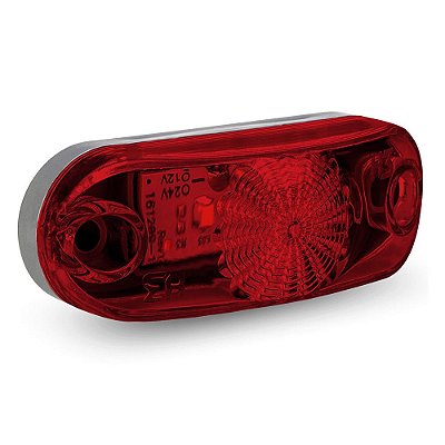 Lanterna Delimitadora Carreta Caminhão Led Bivolt Vermelha