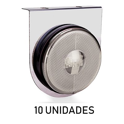 Lanterna Lateral Carreta Randon Led Cristal Bivolt 10 un
