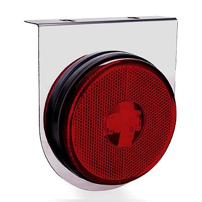 Lanterna Lateral Carreta Randon Noma Bivolt Vermelha 3 Leds