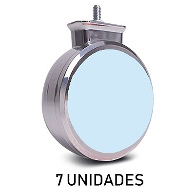 7 Lanterna Caminhão Foguinho Bojuda Cristal 9 Led