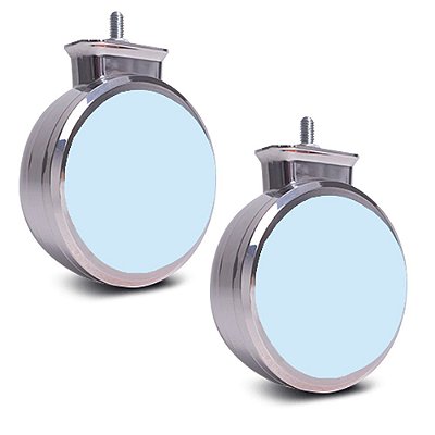 2 Lanterna Caminhão Foguinho Bojuda Cristal 9 Led