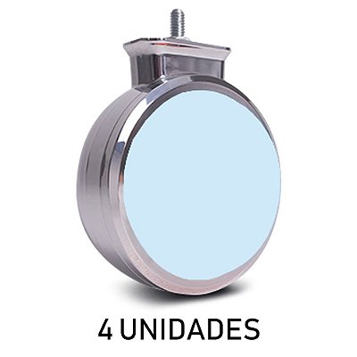 Kit 4 Lanterna Caminhão Foguinho Bojuda Cristal Carreta Led