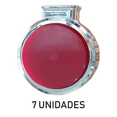 7 Lanterna Caminhão Foguinho Bojuda Vermelha 9 Led