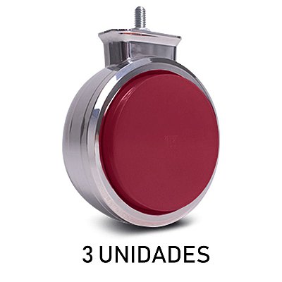 3 Lanterna Caminhão Foguinho Bojuda Vermelha Carreta Led