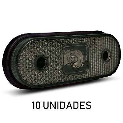 10 Lanterna Lateral Carreta Facchini Led Fumê Bivolt