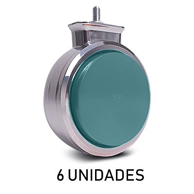 6 Lanterna Caminhão Foguinho Bojuda Verde 9 Led