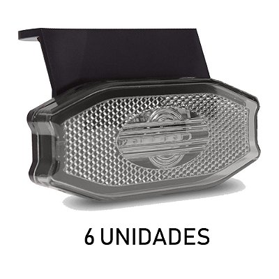 6 Lanterna Lateral Carreta Exclusive Cristal Led Bivolt