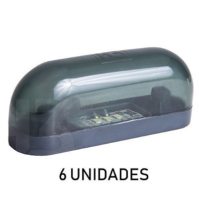 Kit Lanterna Delimitadora Carreta Caminhão Led Fumê 6 un