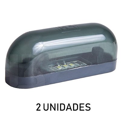 Kit Lanterna Delimitadora Carreta Caminhão Led Fumê 2 un
