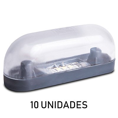 Kit Lanterna Delimitadora Carreta Caminhão Led Cristal 10 un