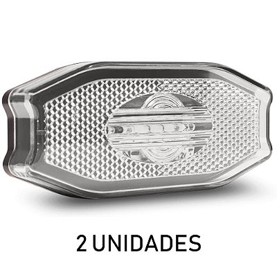Lanterna Lateral Carreta Exclusive Cristal Led 2 unidades