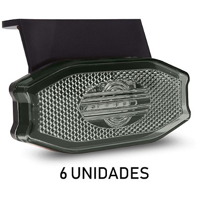6 Lanterna Lateral Carreta Exclusive Fumê Led Bivolt