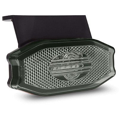 Lanterna Lateral Carreta Bau Exclusive Bivolt Fumê 3 Led