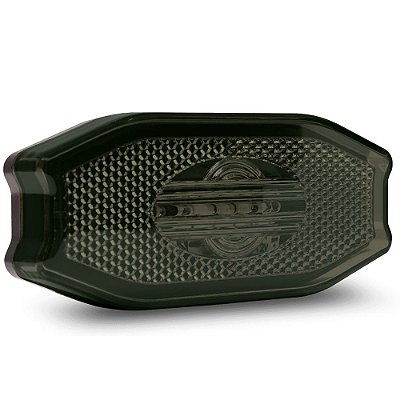 Lanterna Lateral Carreta Bau Exclusive Bivolt Fumê 3 Led