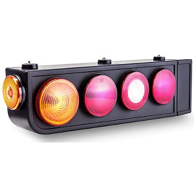 Lanterna Traseira Completa Carreta Led Lado Esquerdo Bivolt