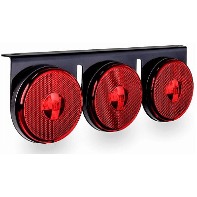 Kit Lanterna 3 Marias Foguinho Carreta Bojuda Led Vermelha