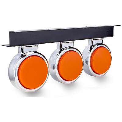 Conjunto Lanterna 3 Marias Carreta Bojuda Foguinho Led Âmbar