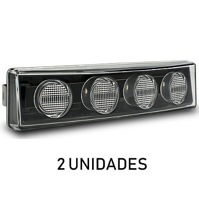 2 Lanterna Delimitadora Tapa Sol Led Caminhão Cristal