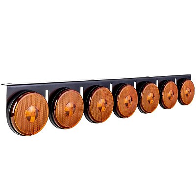 Conjunto Lanterna 7 Marias Carreta Bojuda Foguinho Led Âmbar