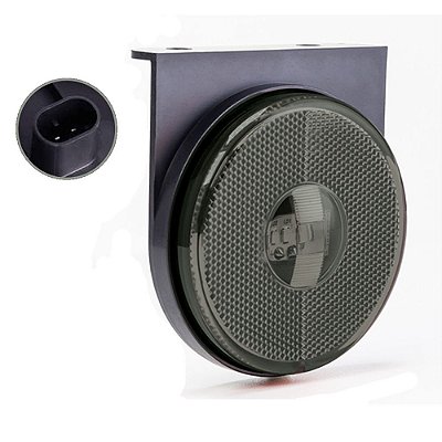 Lanterna Lateral Carreta Randon Noma Bivolt Fumê 3 Leds