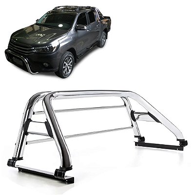 Santo Antônio Hilux 2016 em diante CD com grade Cromo